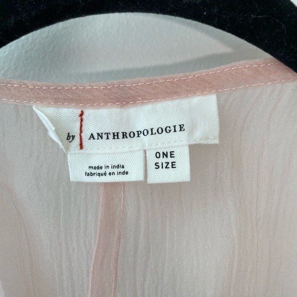 Anthropologie pale pink shrug. One size - Picture 3 of 8